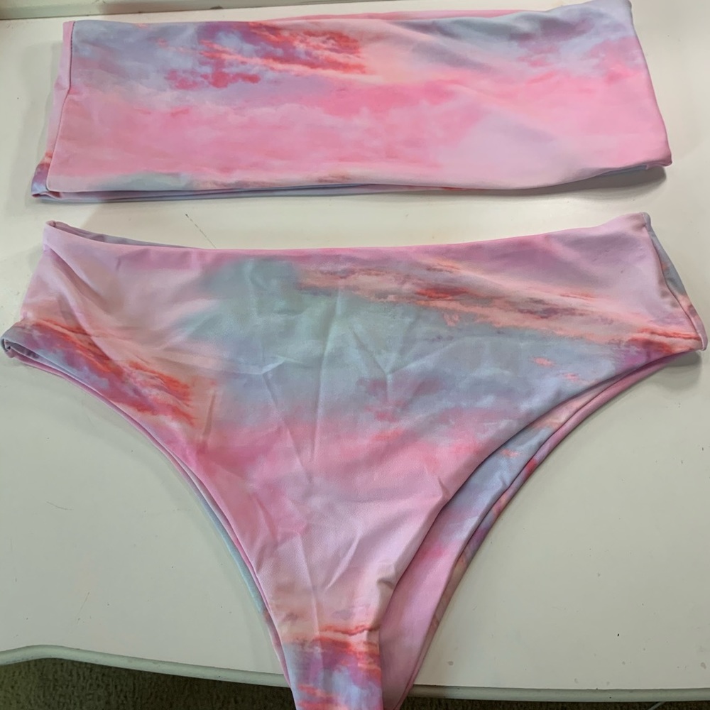 2 piece high waist bathing suit